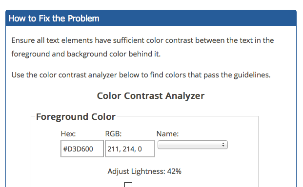 Color Contrast Analyzer